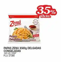 Mercar Zenú papas delgadas congeladas oferta