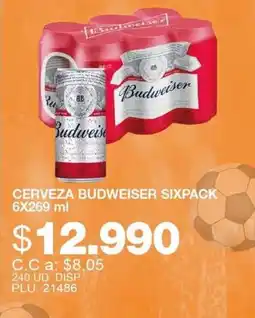 Mercar Budweiser cerveza oferta