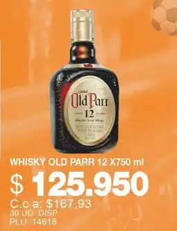 Mercar Old parr whisky 12 oferta