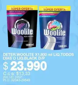 Mercar Woolite deter. liq.todos oferta