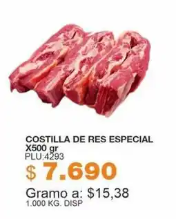 Mercar Costilla de res especial oferta