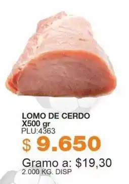 Mercar Lomo de cerdo oferta