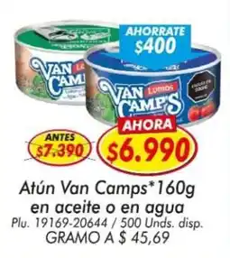 Mercapava Atún van camps en aceite o en agua oferta