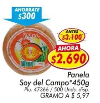Mercapava Panela soy del campo oferta