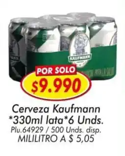 Mercapava Kaufmann cerveza oferta