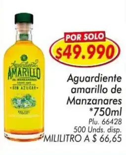Mercapava Amarillo de manzanares aguardiente oferta
