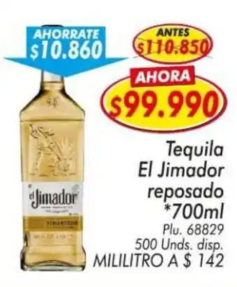 Mercapava El jimador tequila reposado oferta