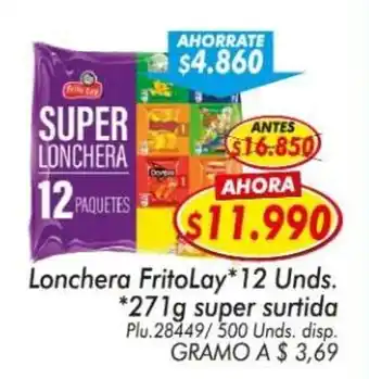 Fritolay lonchera super surtida