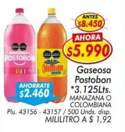 Mercapava Postobon gaseosa manazana o colombiana oferta