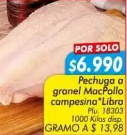 Mercapava Pechuga a granel macpollo campesina libra oferta