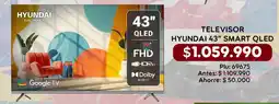 Mercapava Hyundai televisor 43" smart qled oferta