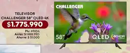 Mercapava Challenger televisor 58" qled 4k oferta