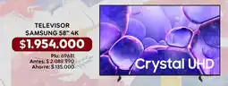 Mercapava Samsung televisor 58" 4k oferta