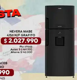 Mercapava Mabe nevera oferta