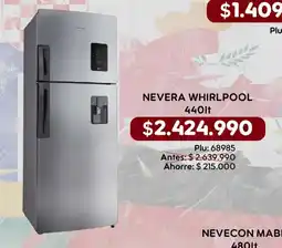 Mercapava Whirlpool nevera oferta