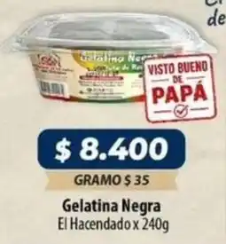 El Cámbulo El hacendado gelatina negra oferta
