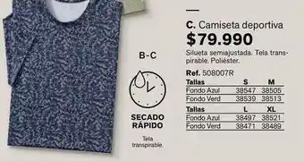 Camiseta deportiva 508007r