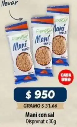 El Cámbulo Maní con sal dispronat oferta