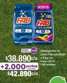 Jumbo Fab - detergentes en polvo ultra flash oferta