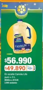 Jumbo Canola life - aceite puro oferta