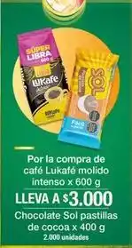 Jumbo Chocolate sol pastillas de cocoa x 400 g oferta