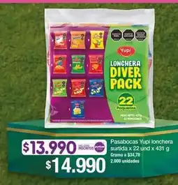 Jumbo Yupi - pasabocas lonchera surtidos oferta