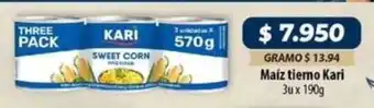 El Cámbulo Kari maíz tierno oferta