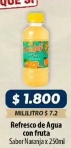 El Cámbulo Sabor naranja refresco de agua con fruta oferta