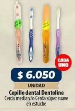 El Cámbulo Cepillo dental dentoline cerda media y/o cerda súper suave en estuche oferta