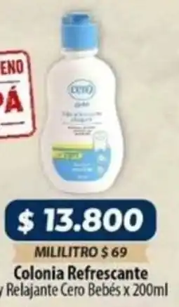 El Cámbulo Cero colonia refrescante y relajante bebés oferta