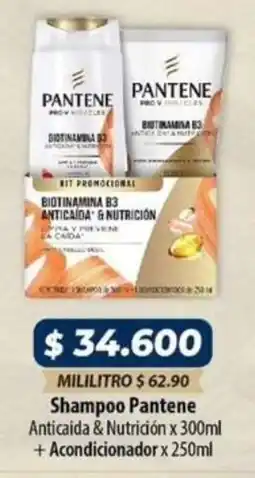 El Cámbulo Pantene shampoo anticaida & nutrición oferta