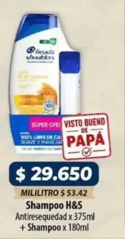 El Cámbulo H&s shampoo antiresequedad oferta