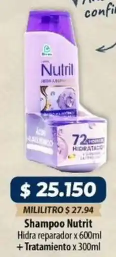 El Cámbulo Nutrit shampoo hidra reparador oferta
