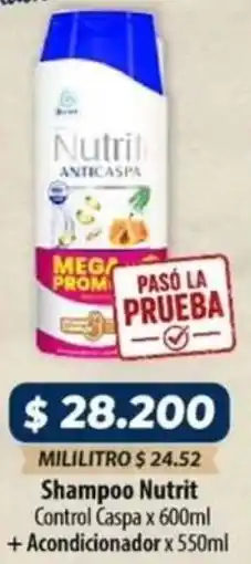 El Cámbulo Nutrit shampoo control caspa oferta