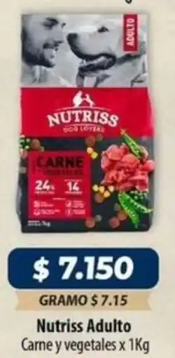 El Cámbulo Nutriss adulto carne y vegetales oferta