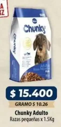 El Cámbulo Chunky adulto razas pequeñas oferta