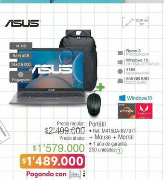 Jumbo Portátil asus oferta