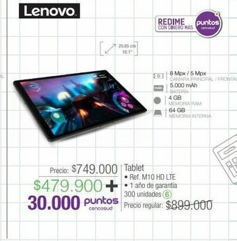 Jumbo Tablet lenovo oferta