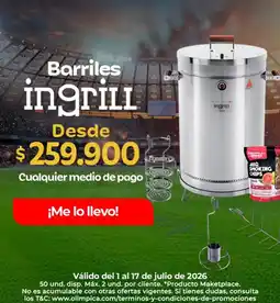 Olímpica Ingrill - barriles ingrill oferta