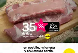 Éxito En costilla, milanesa y chuleta de cerdo oferta