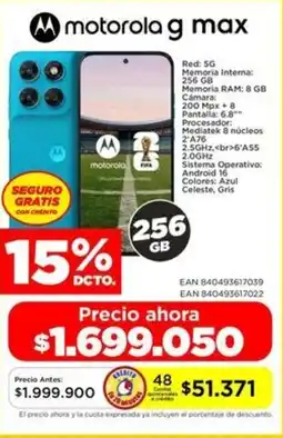 Alkomprar Motorola G max oferta