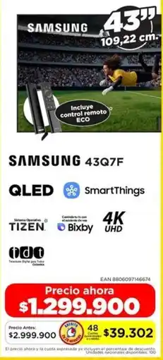 Alkomprar Samsung smart tv 43" oferta