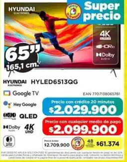 Alkomprar Hyundai smart tv 65" oferta