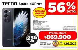 Alkomprar Tecno spark 40pro+ oferta