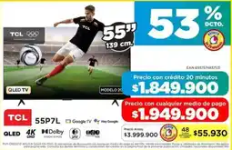 Alkomprar Tcl smart tv 55" oferta