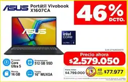 Alkomprar Asus portátil vivobook X1607CA oferta