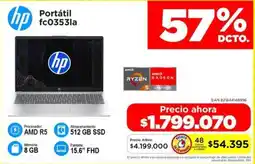 Alkomprar Hp portátil fc0353la oferta