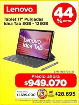 Alkomprar Lenovo tablet 11" pulgadas idea tab oferta