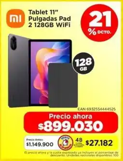 Alkomprar MI tablet 11" Pulgadas Pad 2 oferta