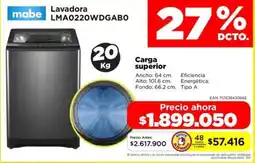 Alkomprar Mabe lavadora LMA0220WDGABO oferta